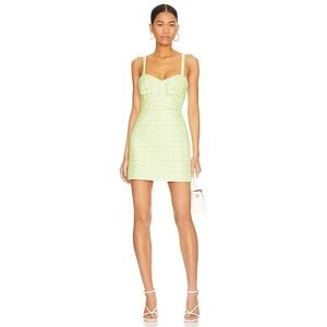 Lovers And Friends 'Avignon' Green Tweed Mini Dress Size S